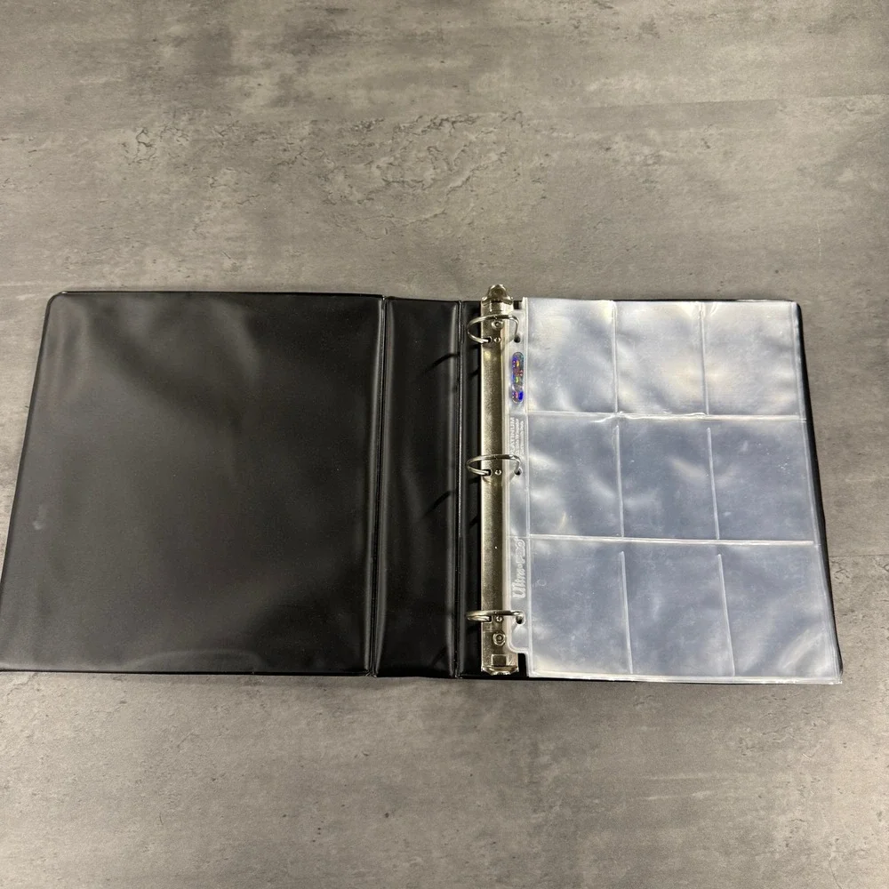 Ultra Pro Collectors Album Trading Card Binder Black 3-Ring 9-Pocket Pages